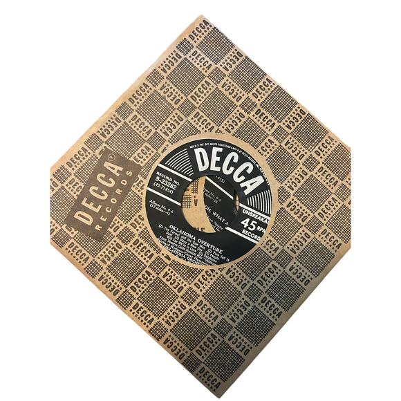 Vintage Lot of 3 Musicals 45 RPM Records 5-6 Two Sided Vinyls Each Decca - Picture 5 of 7